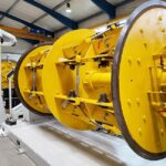 After the Retrofit: The fully modernized basket stranding machine, including new control system.